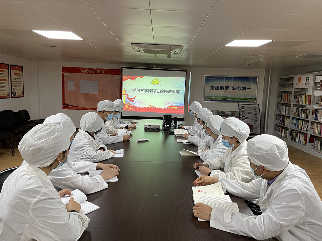 进建甘学德同道的先进事迹——总厂第二党支部发展主题党日活动