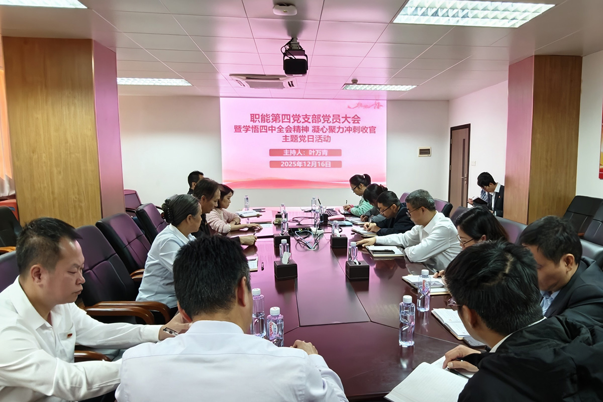 学深悟透 凝心聚力——职能第四党支部进建宣传贯彻党的二十届四中全会心灵